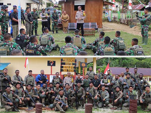 Wakapolda PB Kunjungi Pos TNI Polri Ayata