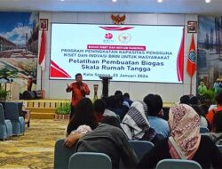BRIN Gelar Pelatihan Pembuatan Biogas Skala Rumah Tangga di Sorong, Targetkan Ini