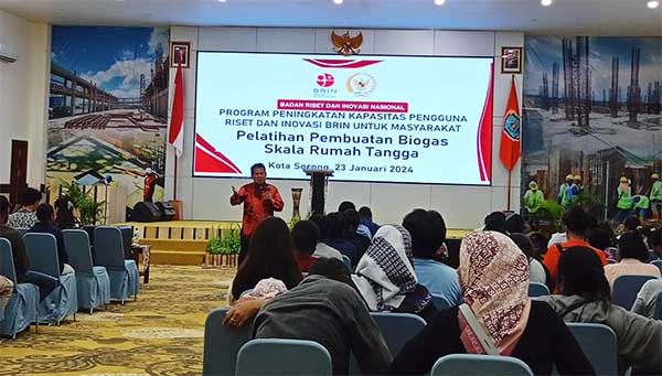 BRIN Gelar Pelatihan Biogas di Sorong