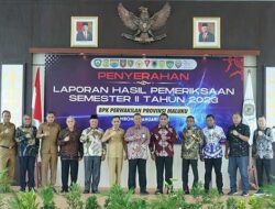 Wagub Orno-Ketua DPRD Maluku Hadiri Penyerahan LHP BPK Semester II 2023