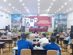 KPU PBD Gelar Rakor Persiapan Kampanye Rapat Umum Pemilu 2024