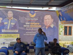 Temui Tim Relawan Tiga Distrik di Bintuni, Saul Rante Lembang Sampaikan Ini