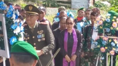 Penghormatan Terakhir, Dandim Ambon Jadi Irup Pemakaman Secara Militer Serka Elias Souisa