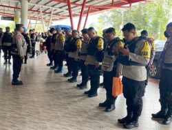 PAM Pemilu 2024: Pamatwil dan 30 Personil BKO Polda Papua Tiba di Polres Lanny Jaya