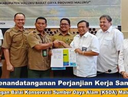 BKSDA dan BPJN Maluku Teken PKS Pembangunan Jalan lIwaki-Lurang di SM Danau Tihu MBD