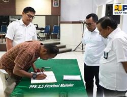 Teken Kontrak, BPJN Maluku Mulai Kerjakan Paket Preservasi Jalan Pasahari hingga Bula