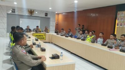 Gelar Lat Pra Ops Keselamatan Mansinam, Ini Pesan Kapolresta Manokwari