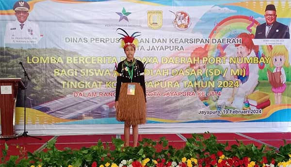 Tingkatkan Minat Baca Siswa, Pemkot Jayapura Gelar Lomba Bercerita Budaya Lokal 2 Lomba Bertutur Port Numbay