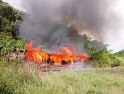 Massa Bakar Kantor Distrik Bayabiru, Polres Paniai Akan Tindak Tegas Pelaku dan Provokator