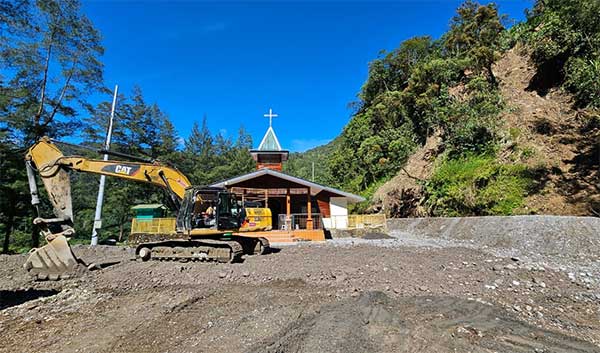 Freeport Rampungkan Pembersihan Dampak Longsor, Gereja Banti 2 Aktif Kembali 3 PTFI Longsor Banti4