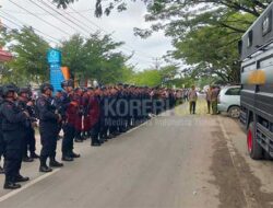 Ratusan Personil Polisi Amankan Jalannya Proses Rekap Tingkat KPU Provinsi PBD