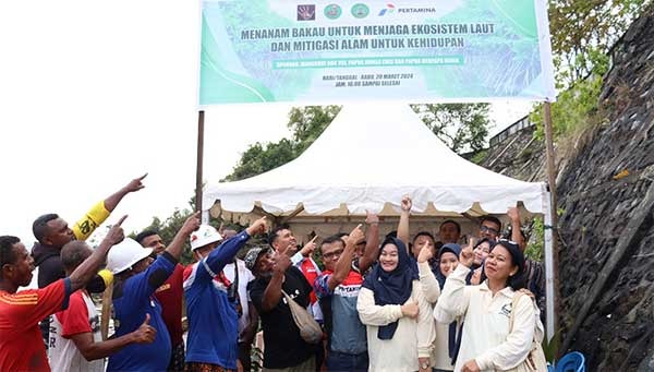 Tanam 3.000 Bibit Mangrove, Bukti Komitmen Pertamina Pamalu Jaga Kelestarian Lingkungan 3 IMG 20240321 WA0028