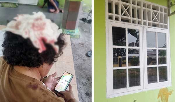 Dua ASN Pemkab Mimika jadi korban penganiayaan di kompleks Timika Indah, Papua Tengah, Senin (15/1/2024) / Foto : Ist