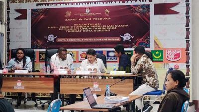 Sidak Pimpinan KPU Provinsi PBD ke KPU Kota Sorong, Ada Apa ?