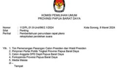 KPU PBD Tunda Pleno Surat 112