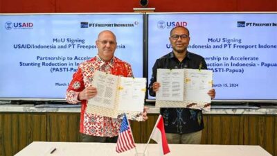 Kolaborasi Percepat Penurunan Stunting, PTFI-USAID Teken MoU PASTI Papua