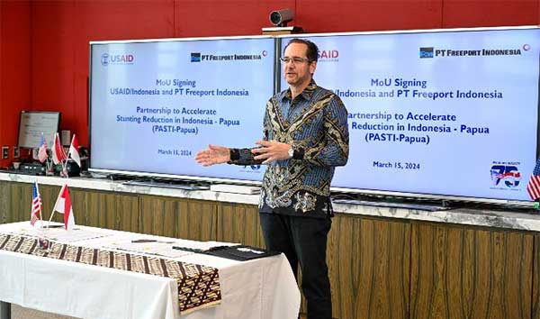 Kolaborasi Percepat Penurunan Stunting, PTFI-USAID Teken MoU PASTI Papua 3 PTFI USAID Teken MoU Pasti Papua3