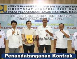 Teken Kontrak Paket Ini, BPJN Maluku Lanjut Peningkatan Infrastruktur di Seram Barat