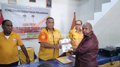 DPC Hanura : Abner Jitmau, Kandidat Tercepat Kembalikan Formulir Balon Wali Kota Sorong