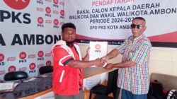 Tim Ferly Tahapary Lanjut Sambangi PKS Kota Ambon Ambil Formulir Pendaftaran 11 Ferly Tahapary DPC PKS Ambon Ambil Formulir