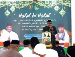 Gubernur Murad dan Istri Hadiri Halal Bi Halal Kanwil Kemenag Maluku