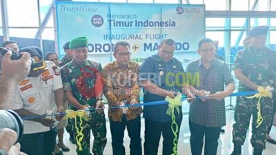 TransNusa Perdana Terbangi Rute Sorong-Manado, Pj Gubernur PBD Sambut Baik