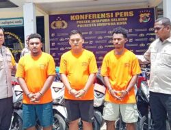 Polsek Japsel Ungkap Sindikat Pencuri Motor di Kota Jayapura, 9 SPM Diamankan