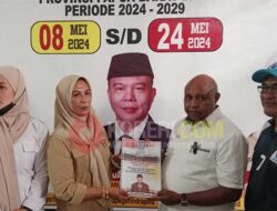 Minus Golkar dan PKB, Abner Jitmau Resmi Daftar Balon Wali Kota di 10 Parpol