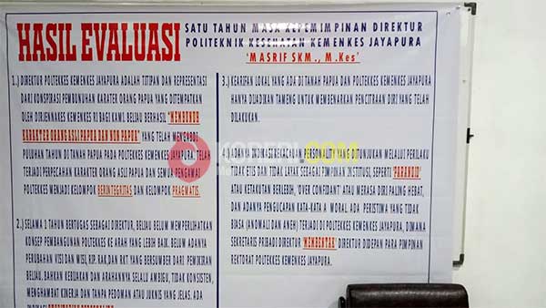 Direktur Poltekkes Kemenkes Jayapura Didesak Mundur, Ini 5 Poin Tuntutan 2 Aksi Palang Poltekes Kemenkes RI3