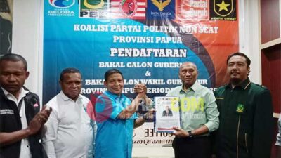 Koalisi Non Seat Apresiasi BTM Pertama Daftar Cagub Papua