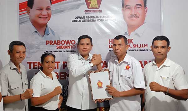 Bodewin Wattimena Daftar Gerindra Ambon kor