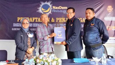 Tetelepta Resmi Ambil Formulir di DPW NasDem Maluku, Ini Alasannya