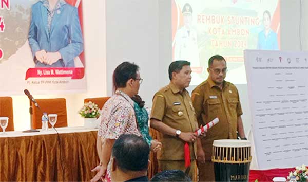 Pj Walkot Ambon rembuk Stunting 2024