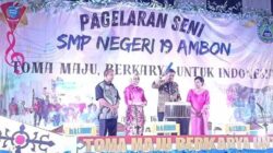 Pj Walkot Pagelaran Seni SMPN 19 Ambon