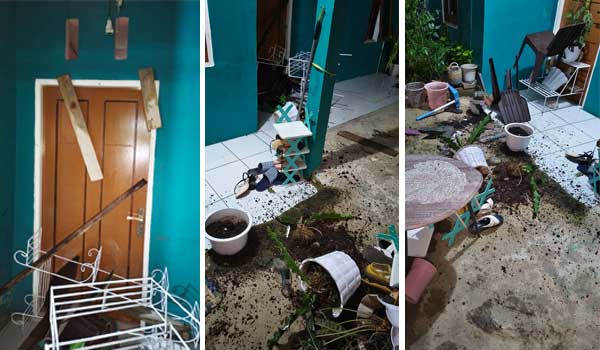 Rumah Ketua Bawaslu Kota Srg Diserbu