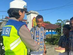 Sosialisasi Tertib Berlalu Lintas, Satlantas Polresta Manokwari Sasar Pelajar