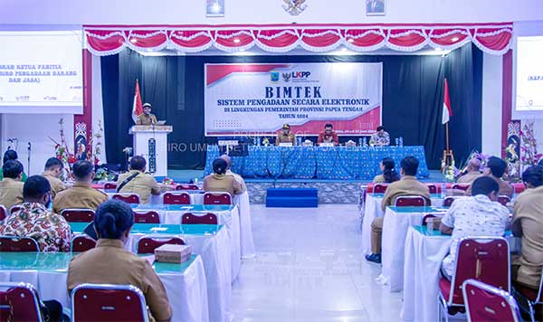 Biro Barjas Papua Tengah BImtek SPSE