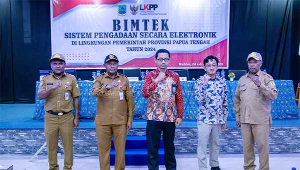 Biro Barjas Papua Tengah BImtek SPSE3