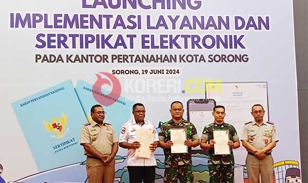 BPN Kota Sorong Launching Layanan Sertifikat Elektronik, Perdana di Tanah Papua 2 IMG 20240620 WA0027