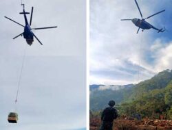 PTFI Kerahkan Helikopter hingga Bus Dukung Peresmian Gereja Aroanop