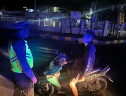 Antisipasi Aksi Begal, Satlantas Polresta Manokwari Gelar Blue Light Patrol