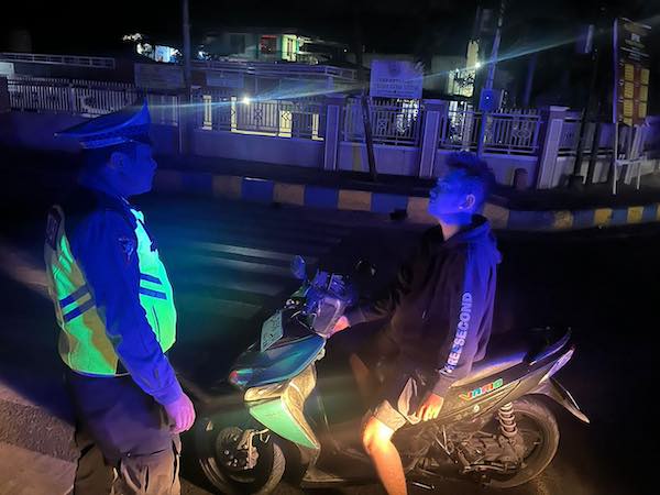 Antisipasi Aksi Begal, Satlantas Polresta Manokwari Gelar Blue Light Patrol 1 Polresta Manokwari Antisipasi Begal