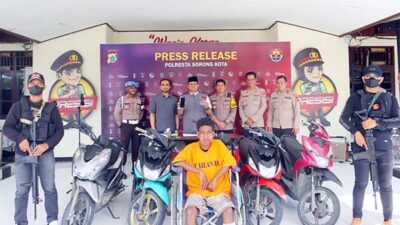 Polresta Sorong Kota Rilis Kasus Ciuras