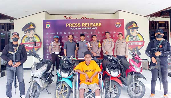 Polresta Sorong Kota Rilis Kasus Ciuras