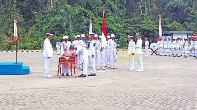 99 Siswa Diktama TNI AL Angkatan XLIV Sorong Lantik, Ini 5 Arahan Dan Kodiklatal