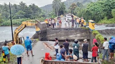 BPJN Mal Jembatan Way Yala Rusak Berat