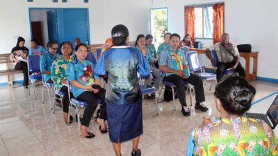 DP3AKB Biak Rangkaian Giat di Distrik Samofa