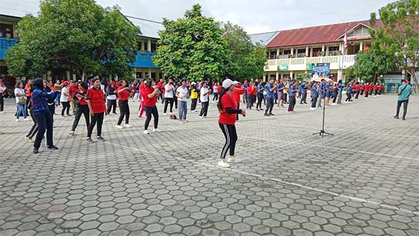 Disdikbud Kota Jayapura Olahraga Bersama