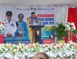 Pj Wali Kota Resmi Canangkan PIN Polio di Ambon