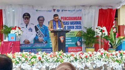 Pj Wali Kota Resmi Canangkan PIN Polio di Ambon